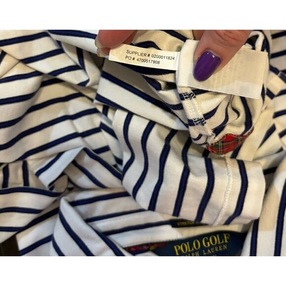 Polo Golf Ralph Lauren Stretch Lisle‎ Men's Sz XL Stripped - Picture 6 of 8